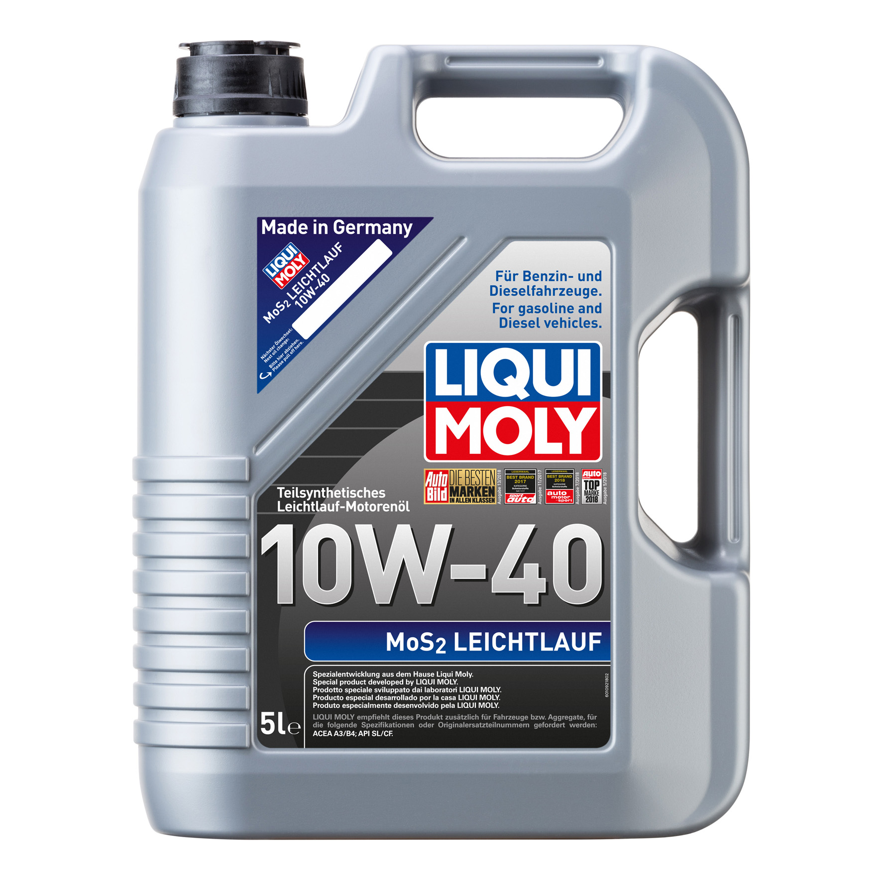 MoS2 Leichtlauf 10W40 - Liqui Moly Nouvelle-Calédonie