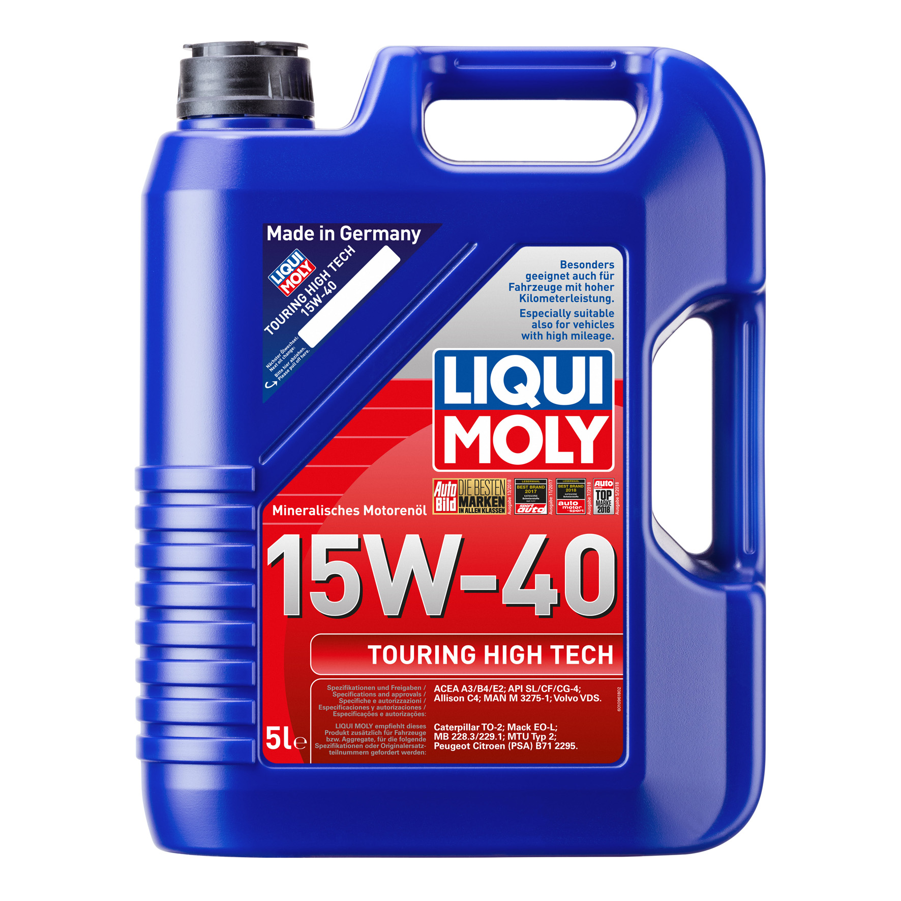 Huile Moteur Touring HIGH TECH 15W40 - Liqui Moly Nouvelle-Calédonie