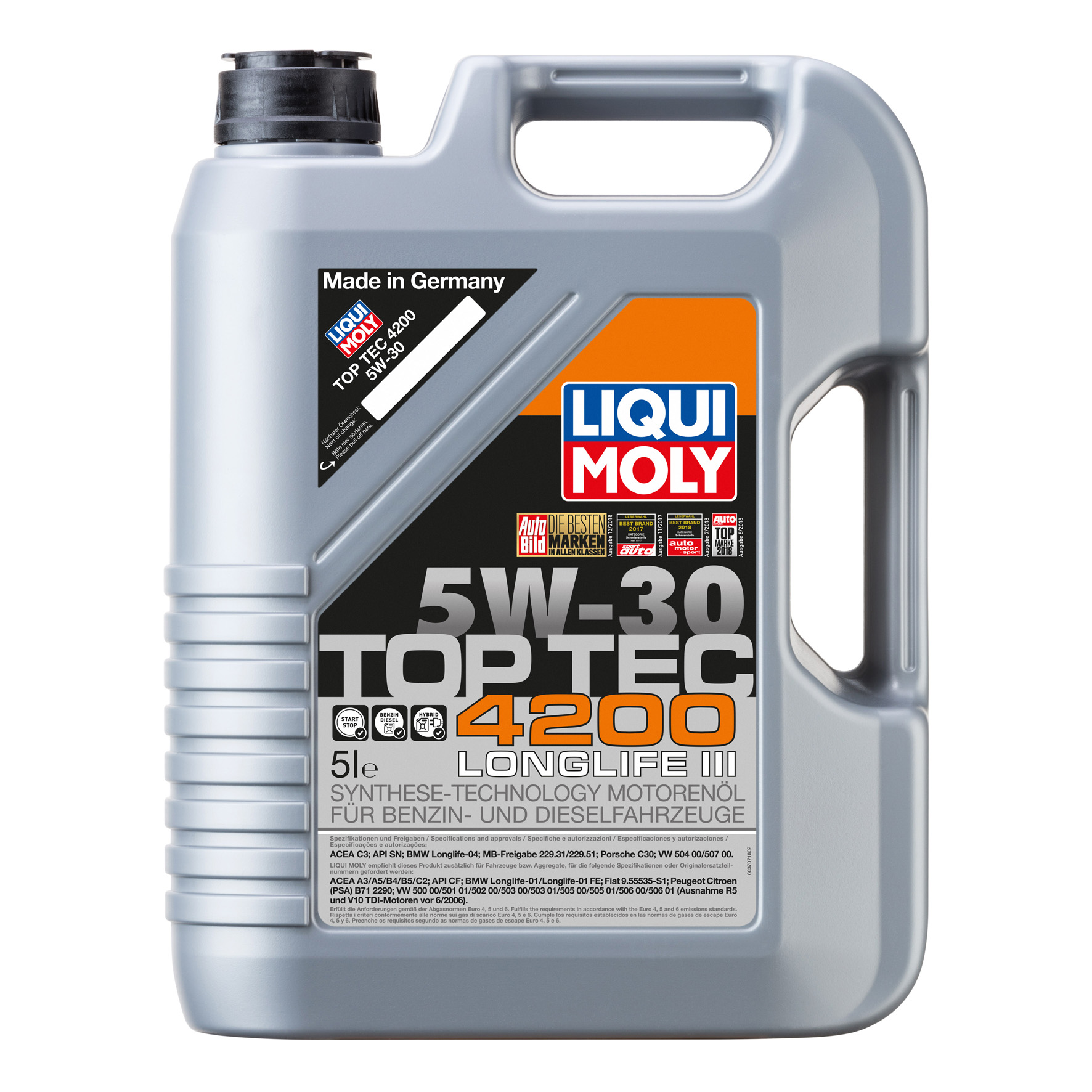 Leichtlauf Huile Moteur High Tech 5W40 - Liqui Moly Nouvelle-Calédonie